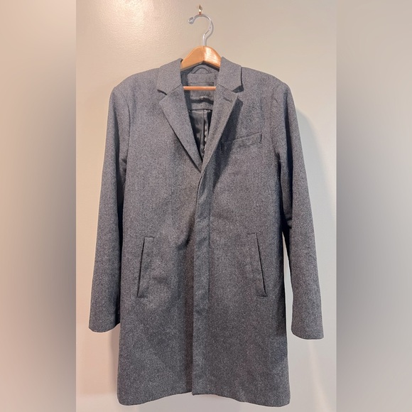 Banana Republic Other - Banana Republic Men's Charcoal And Wool Blemd Top Coat
Trench Coat
Size Medium